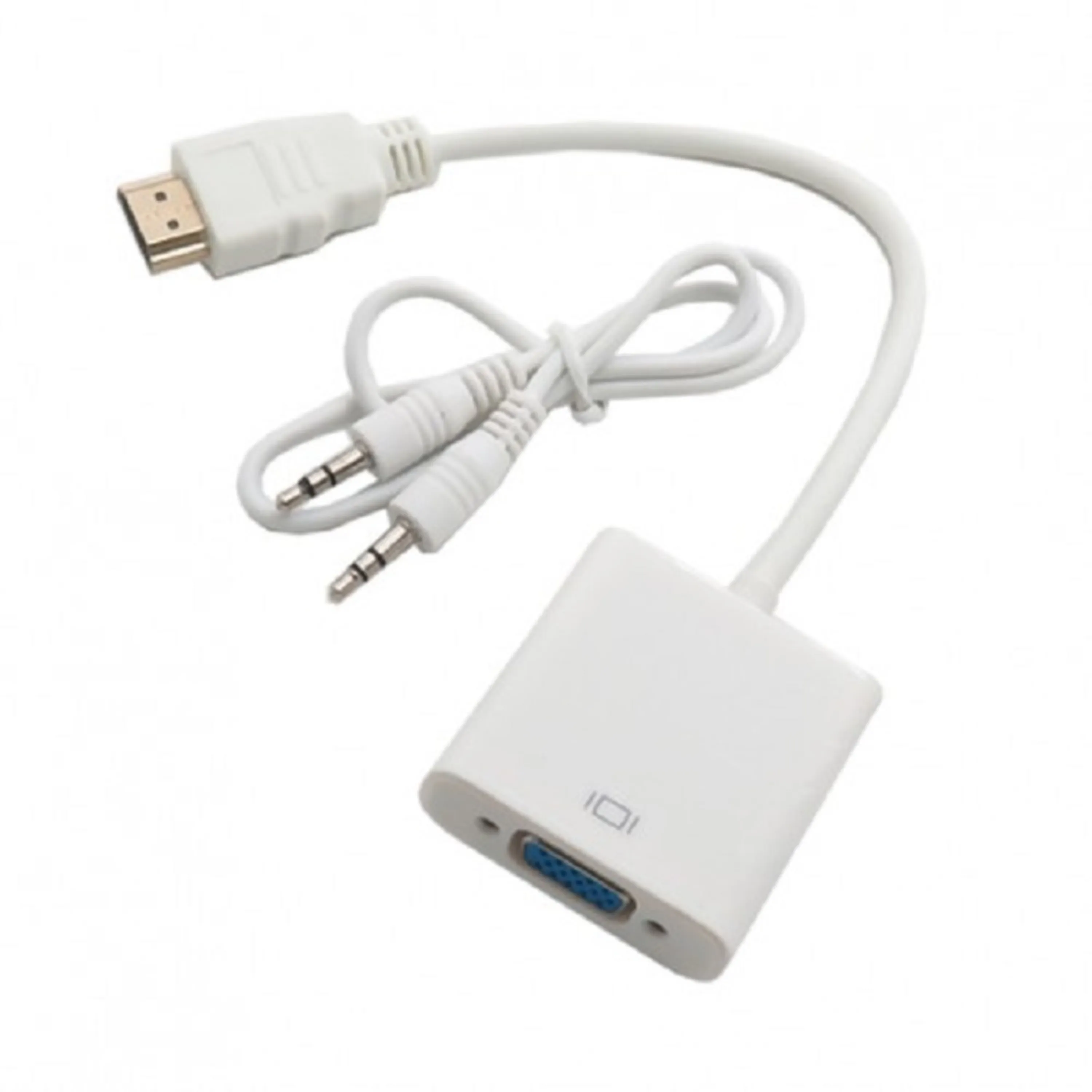 کابل HDMI TO VGA به همراه کابل صدا برند ROYALE | شناسه کالا KT-000628